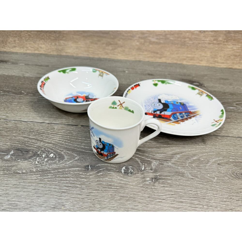 Portmeirion THOMAS The TANK ENGINE6.25” Cereal Bowl 8”Lunch Plate & Mug~3 Pc Set